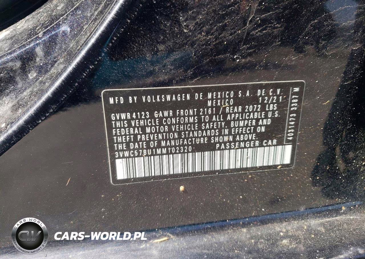 2021 Volkswagen Jetta S VIN:3VWC57BU1MM102320 - 12