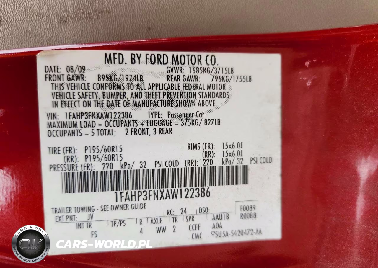2010 Ford Focus Se VIN:1FAHP3FNXAW122386 - 13
