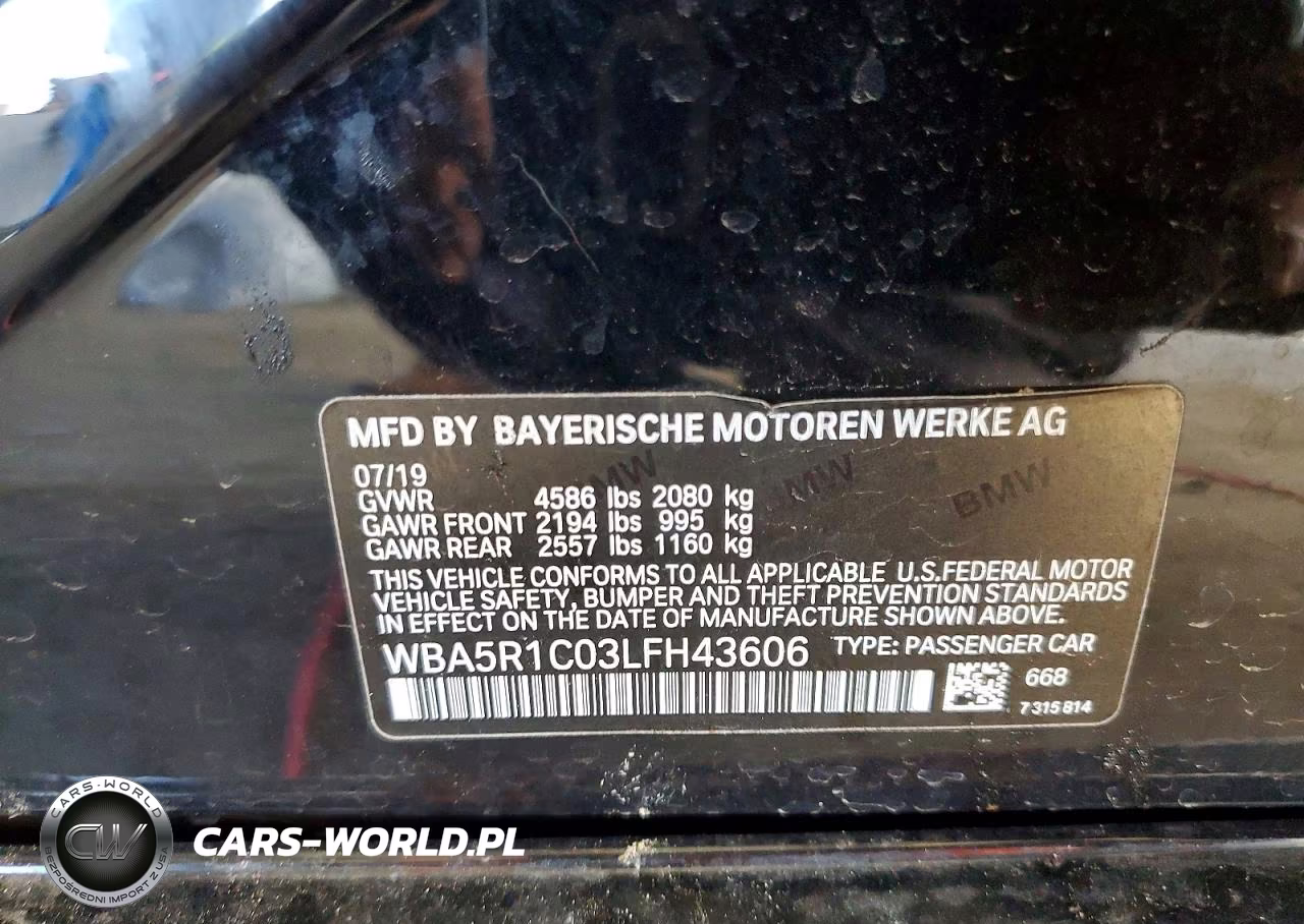 2020 BMW 330I VIN:WBA5R1C03LFH43606 - 12