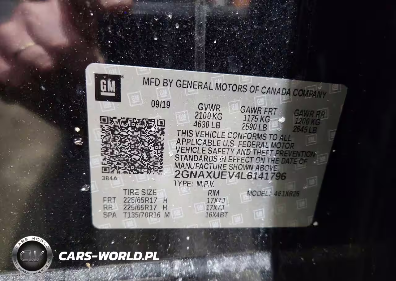 2020 Chevrolet Equinox Lt VIN:2GNAXUEV4L6141796 - 13