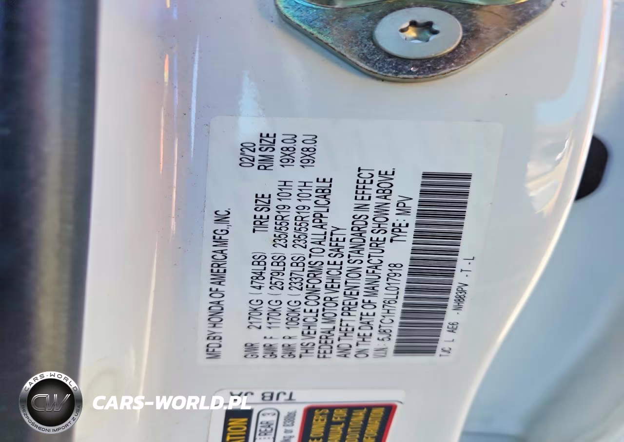 2020 Acura Rdx Advance VIN:5J8TC1H76LL017918 - 13