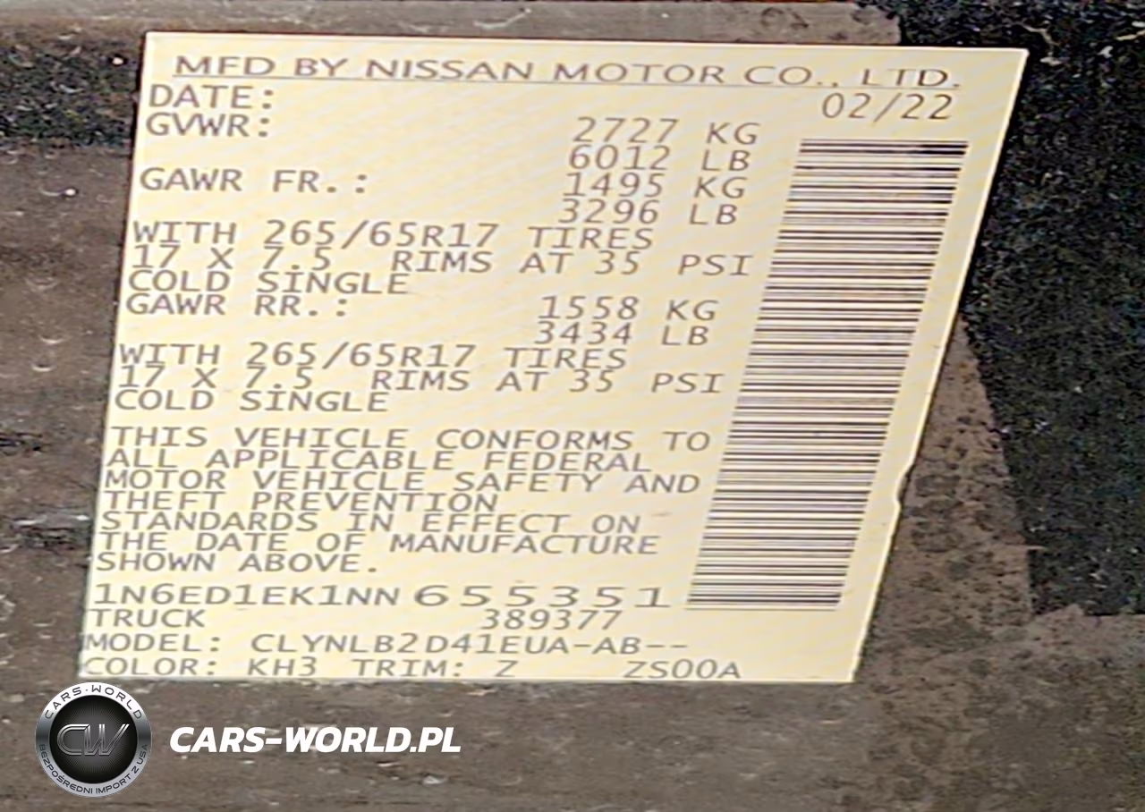 2022 Nissan Frontier VIN:1N6ED1EK1NN655351 - 12