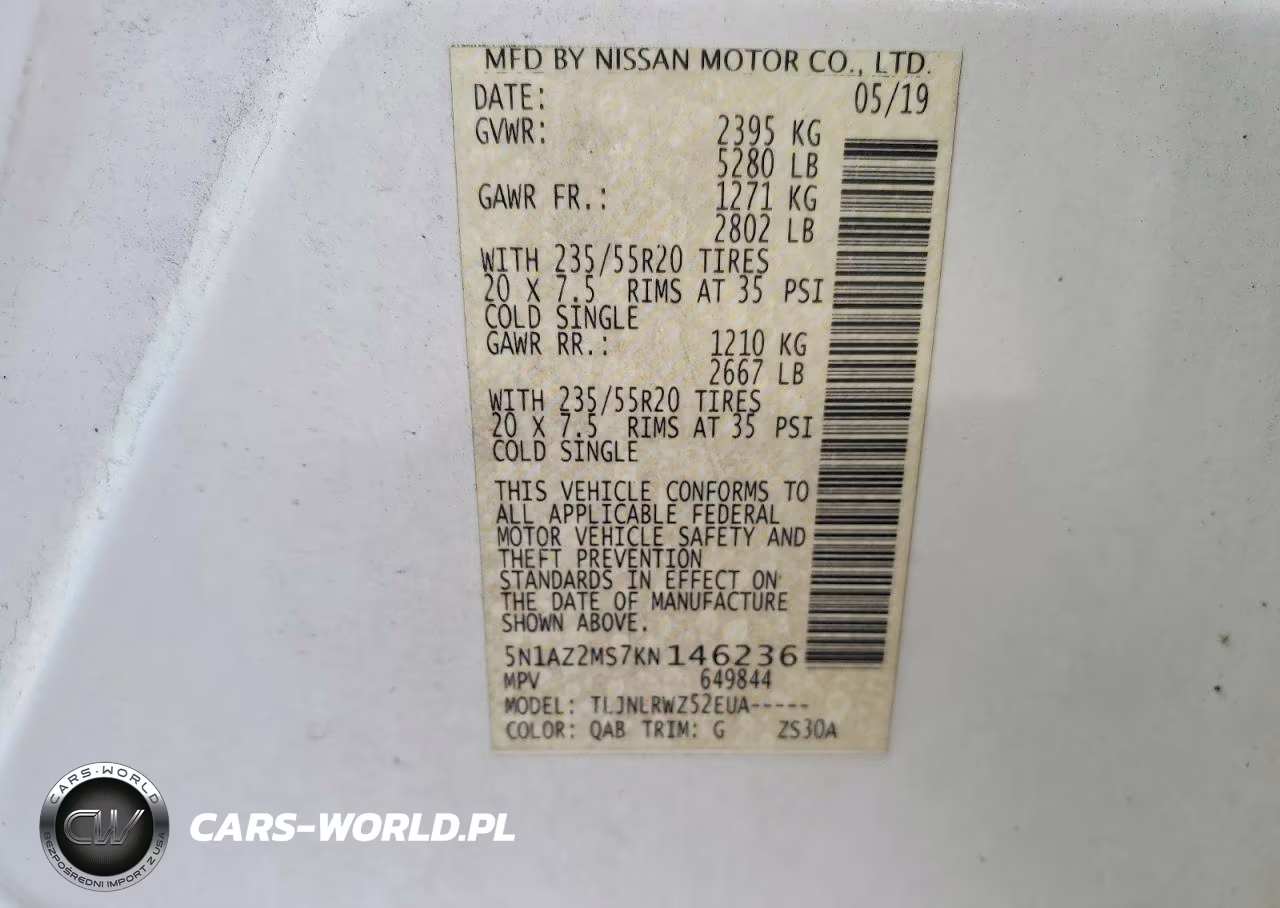 2019 Nissan Murano VIN:5N1AZ2MS7KN146236 - 13