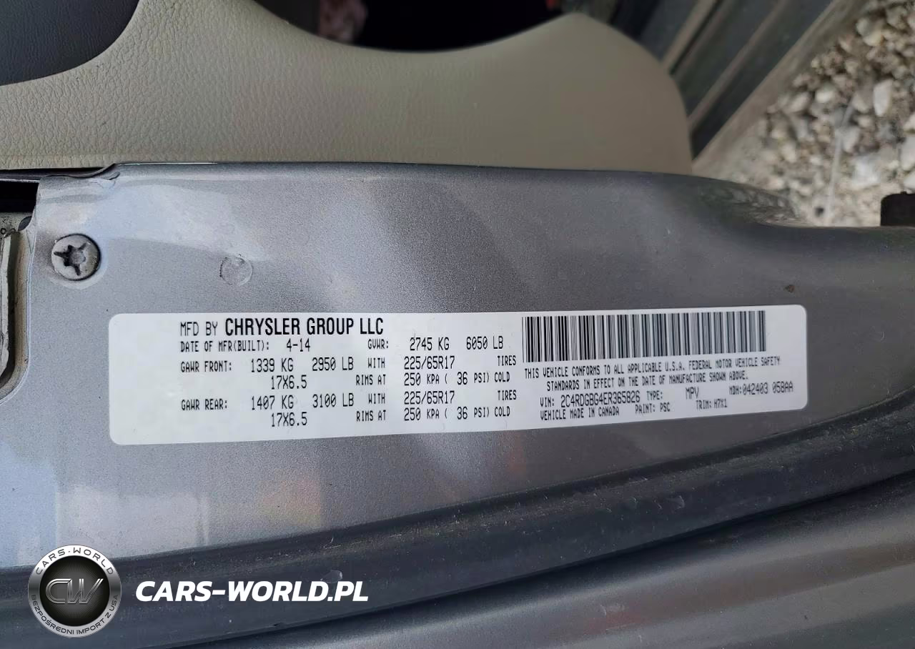2014 Dodge Grand Caravan Se VIN:2C4RDGBG4ER365826 - 14