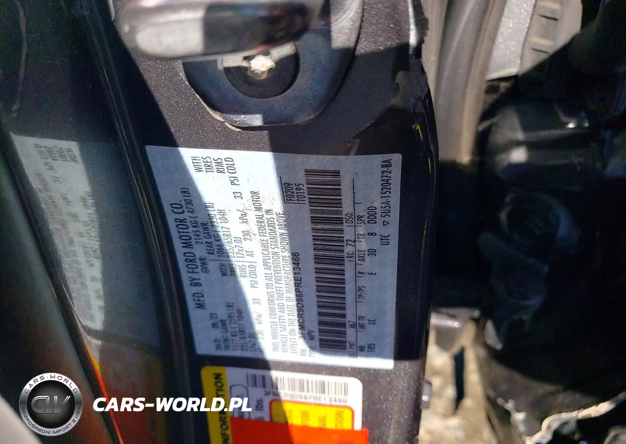 2023 Ford Bronco Sport Badlands VIN:3FMCR9D98PRE13466 - 14