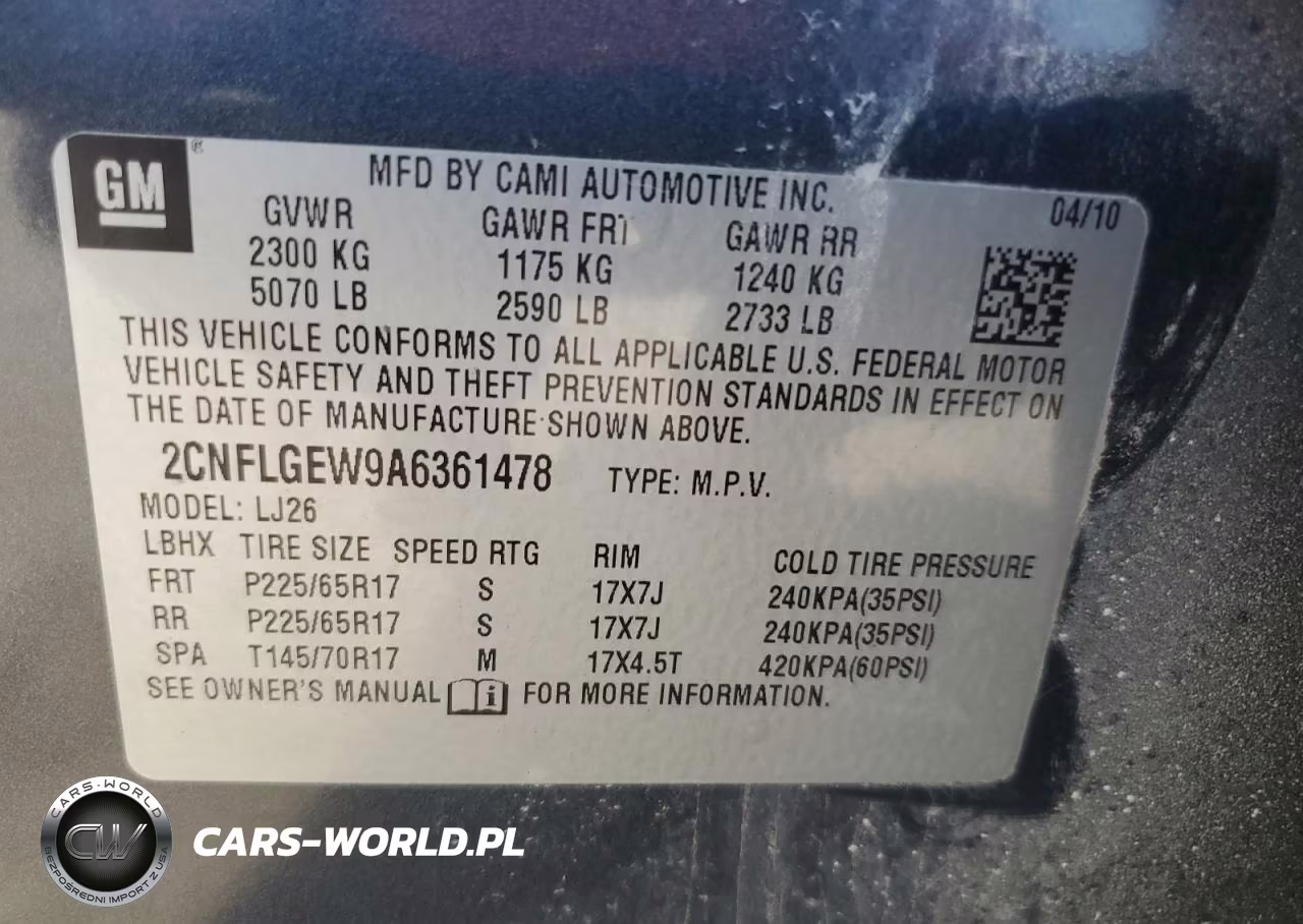 2010 Chevrolet Equinox Ltz VIN:2CNFLGEW9A6361478 - 14