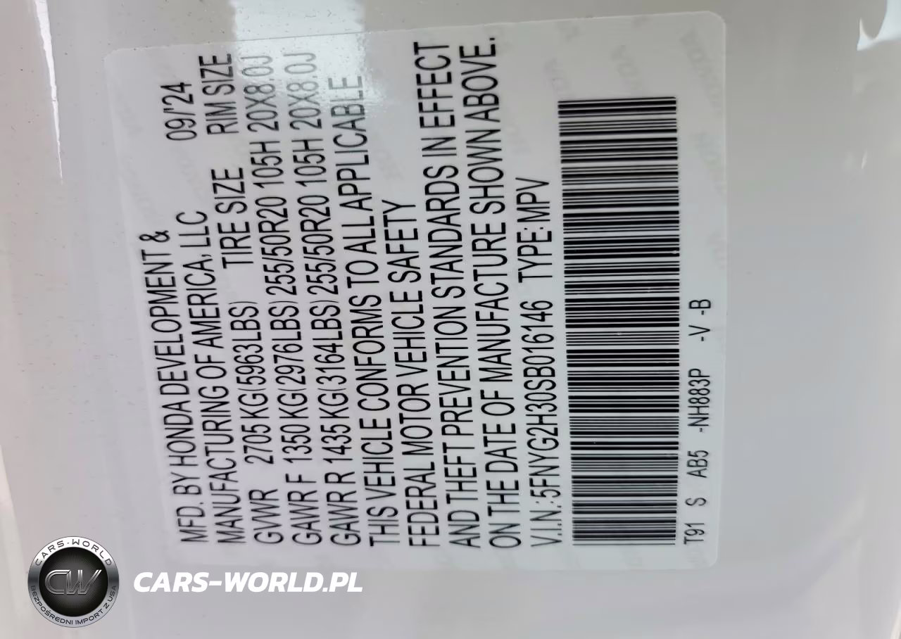 2025 Honda Pilot Sport VIN:5FNYG2H30SB016146 - 13