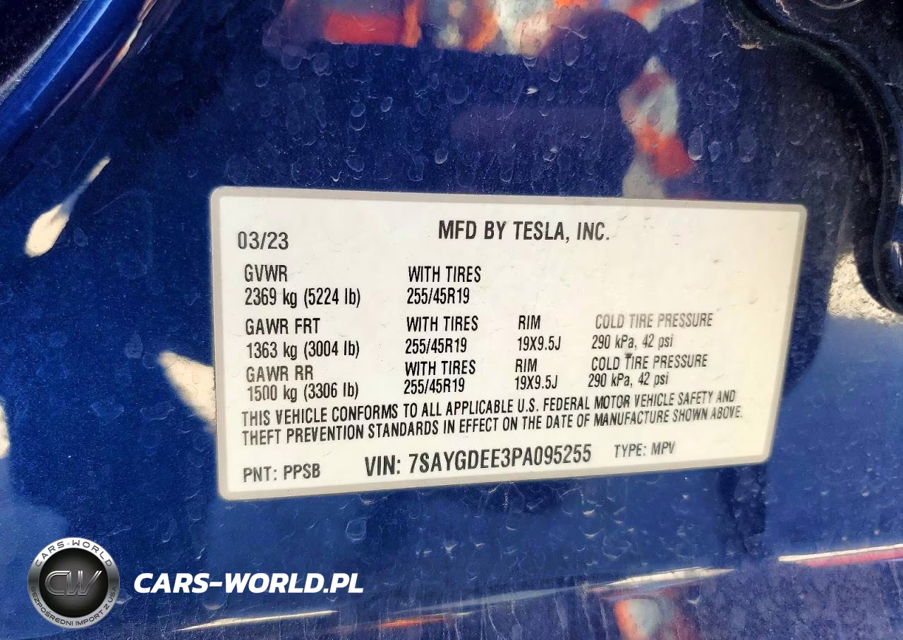 2023 Tesla Model Y VIN:7SAYGDEE3PA095255 - 13