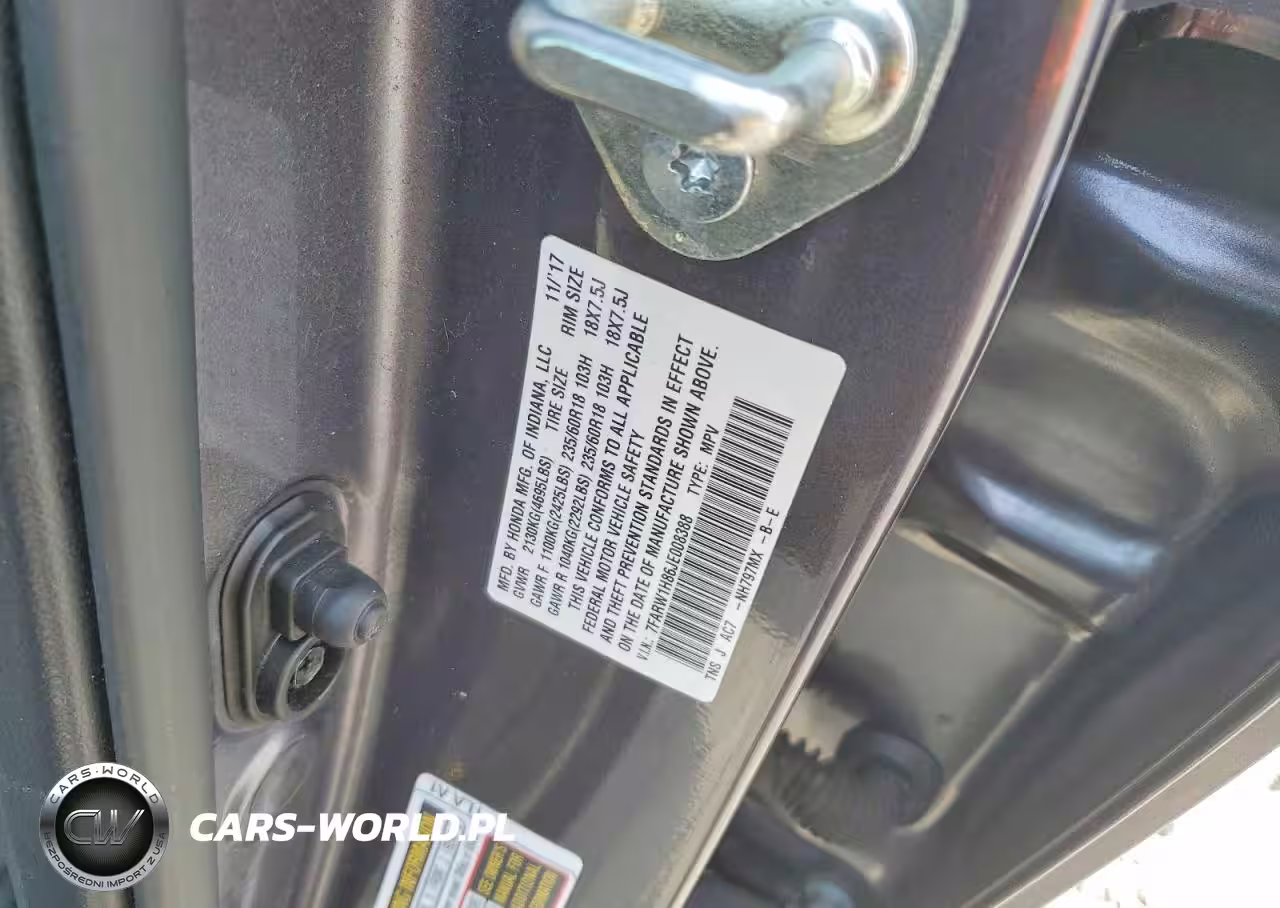 2018 Honda Cr-V Exl VIN:7FARW1H86JE008388 - 13