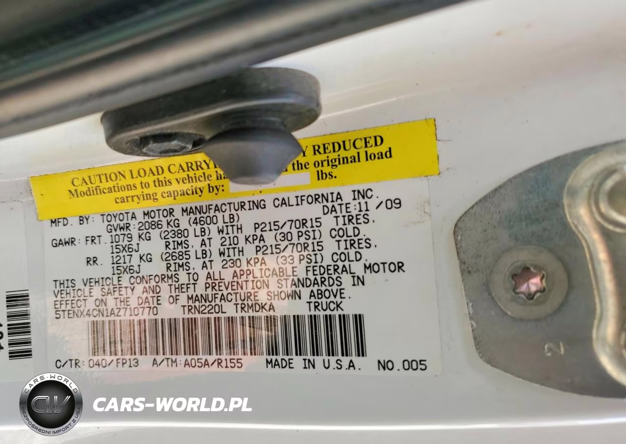 2010 Toyota Tacoma Base VIN:5TENX4CN1AZ710770 - 12