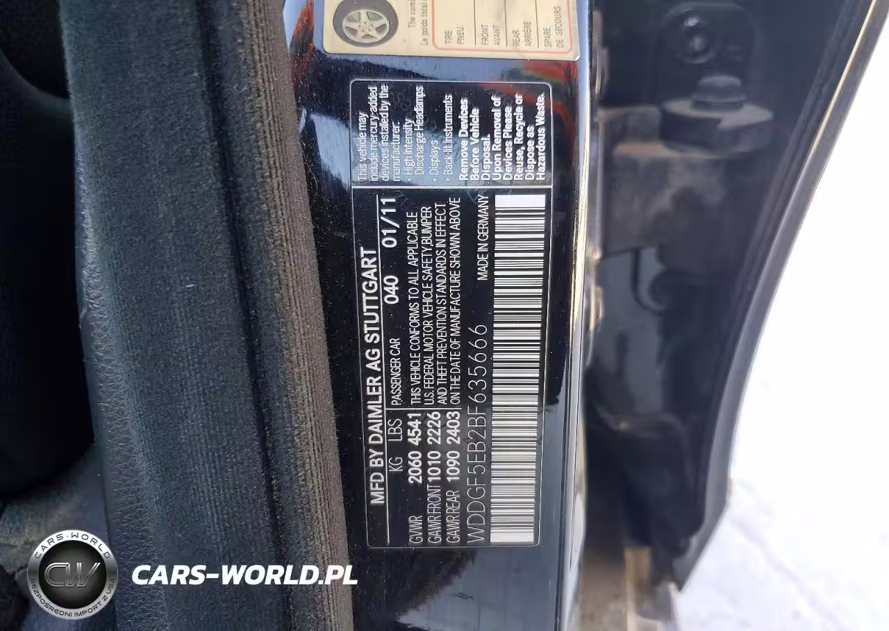 2011 Mercedes-Benz C 300 VIN:WDDGF5EB2BF635666 - 12