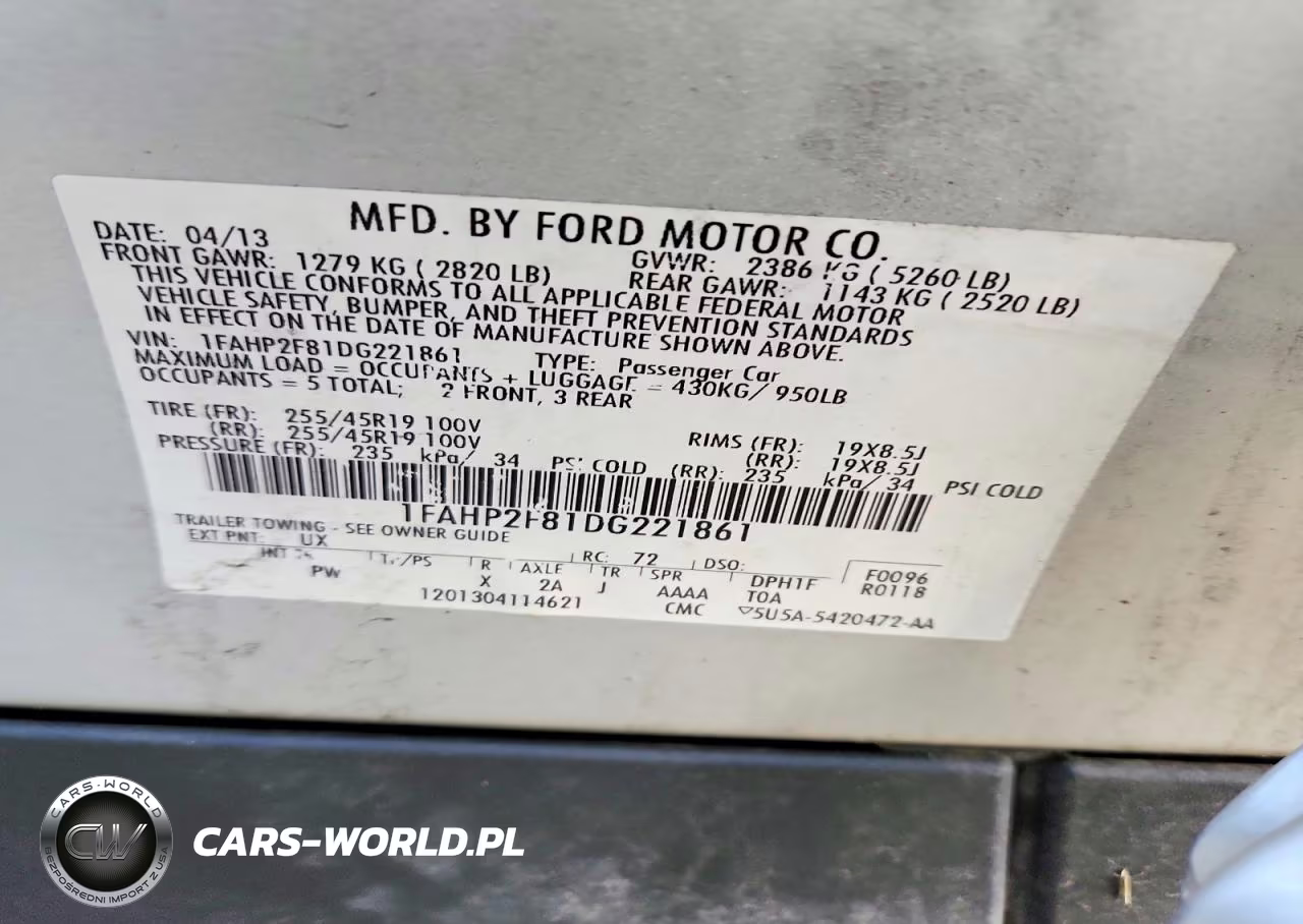 2013 Ford Taurus Limited VIN:1FAHP2F81DG221861 - 12