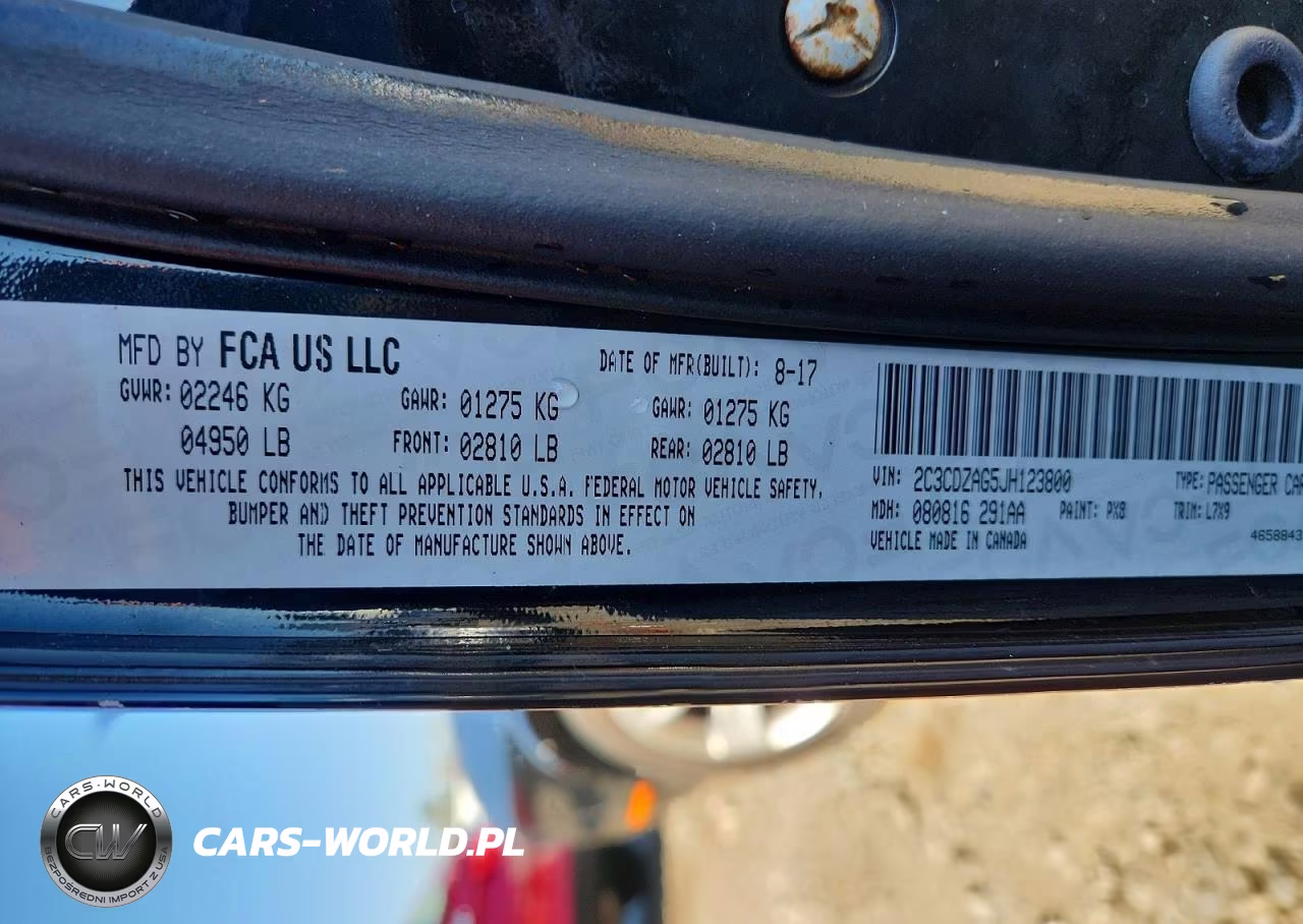 2018 Dodge Challenger Sxt VIN:2C3CDZAG5JH123800 - 13