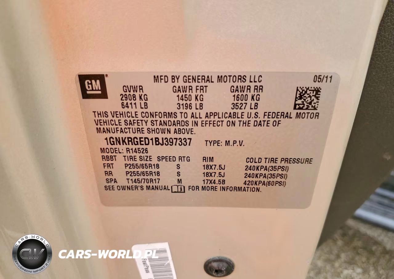 2011 Chevrolet Traverse Lt VIN:1GNKRGED1BJ397337 - 13