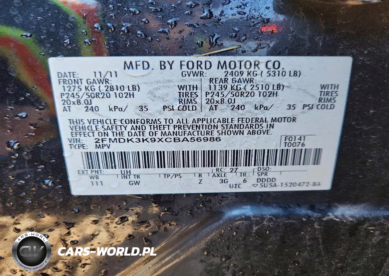 2012 Ford Edge Limited VIN:2FMDK3K9XCBA56986 - 14