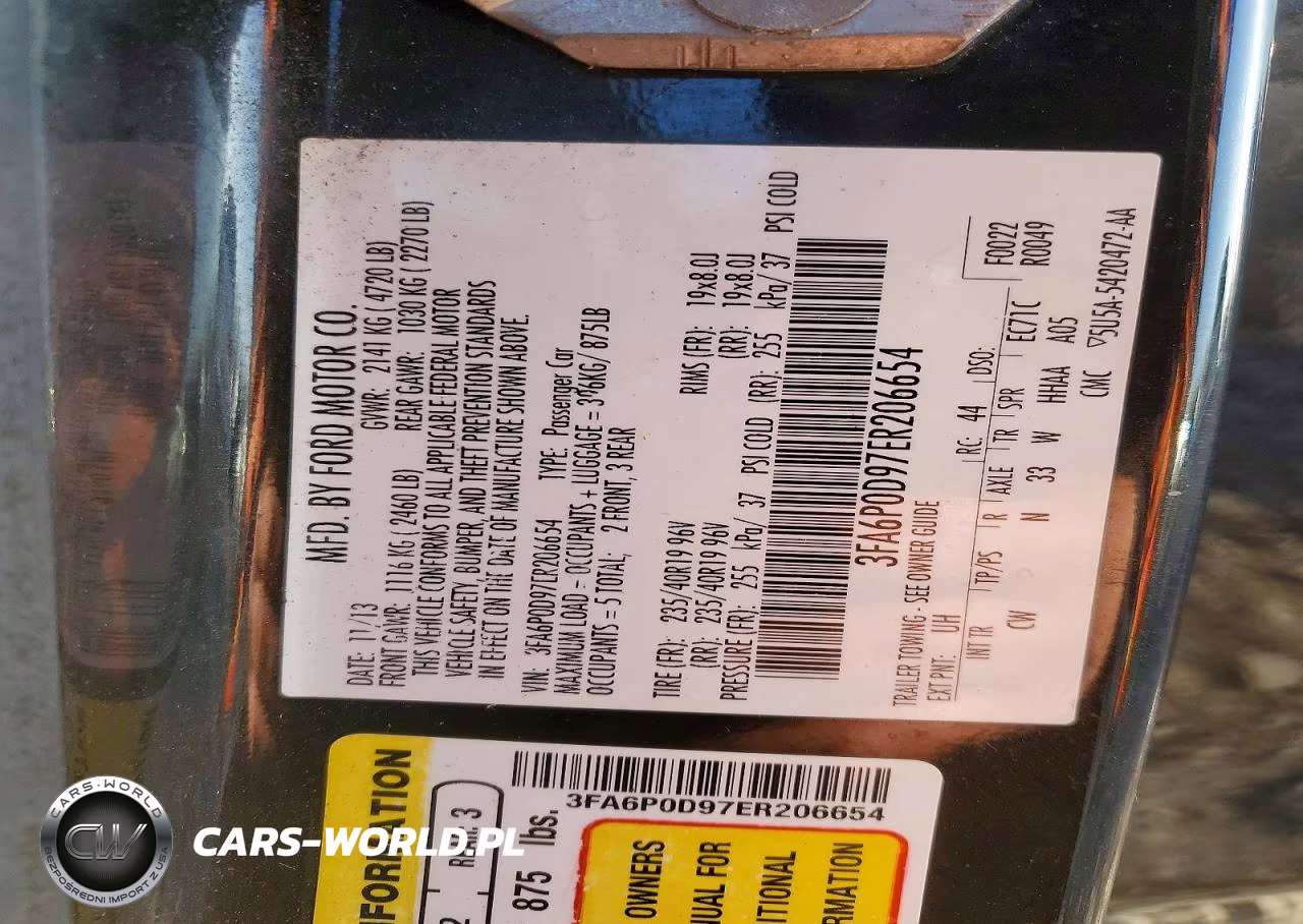 2014 Ford Fusion Titanium VIN:3FA6P0D97ER206654 - 12
