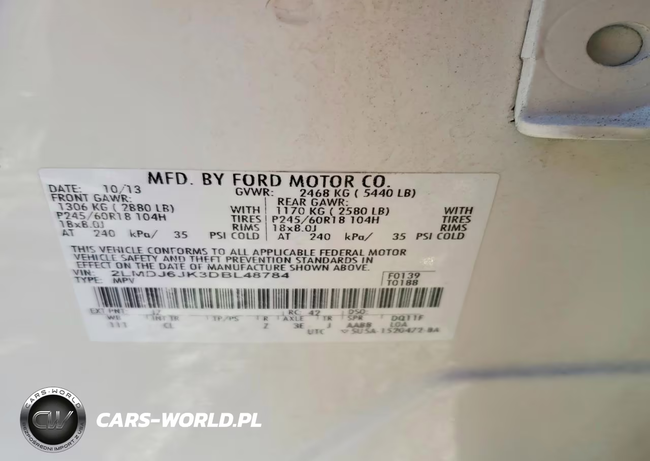 2013 Lincoln Mkx VIN:2LMDJ6JK3DBL48784 - 13