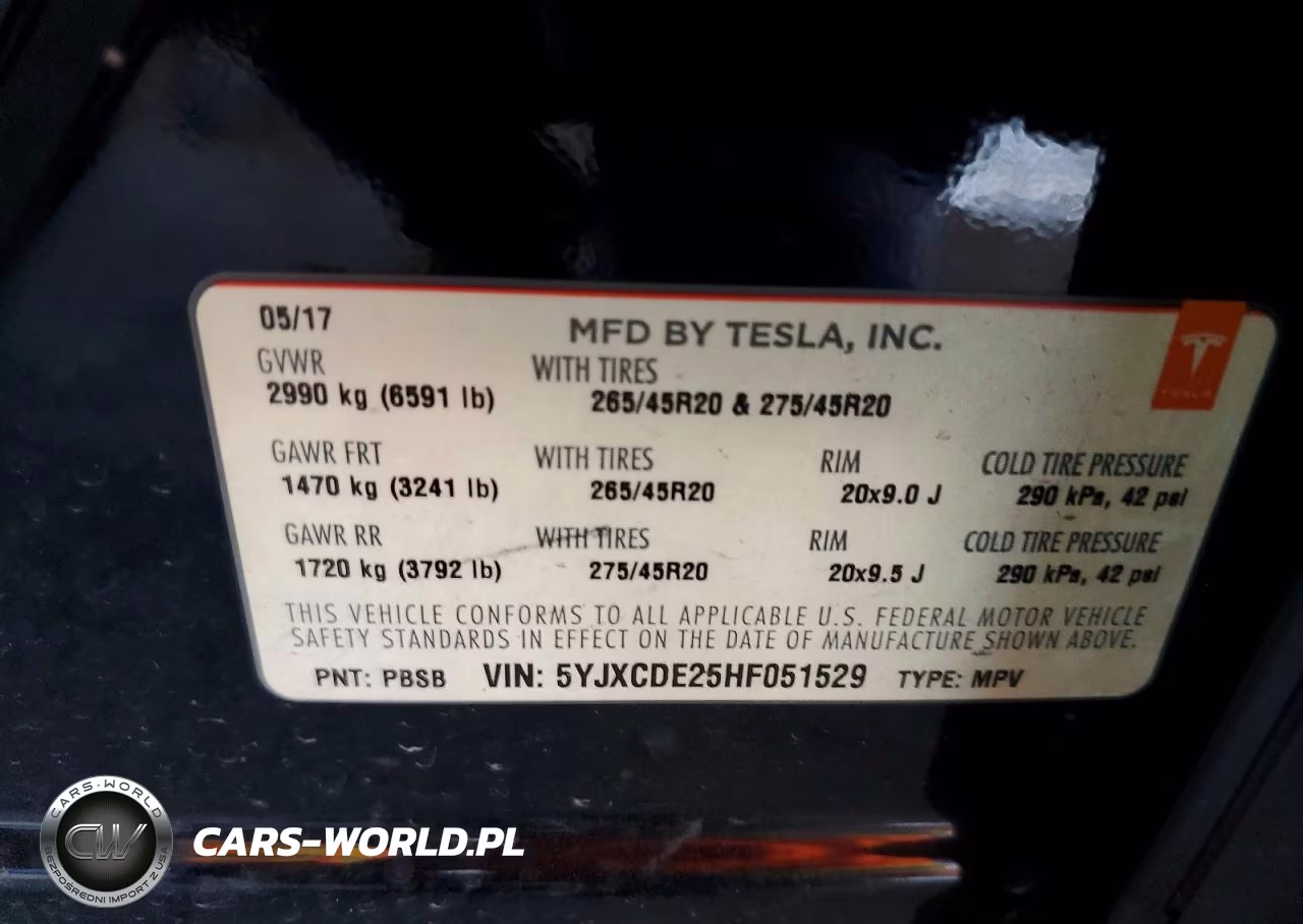 2017 Tesla Model X VIN:5YJXCDE25HF051529 - 12