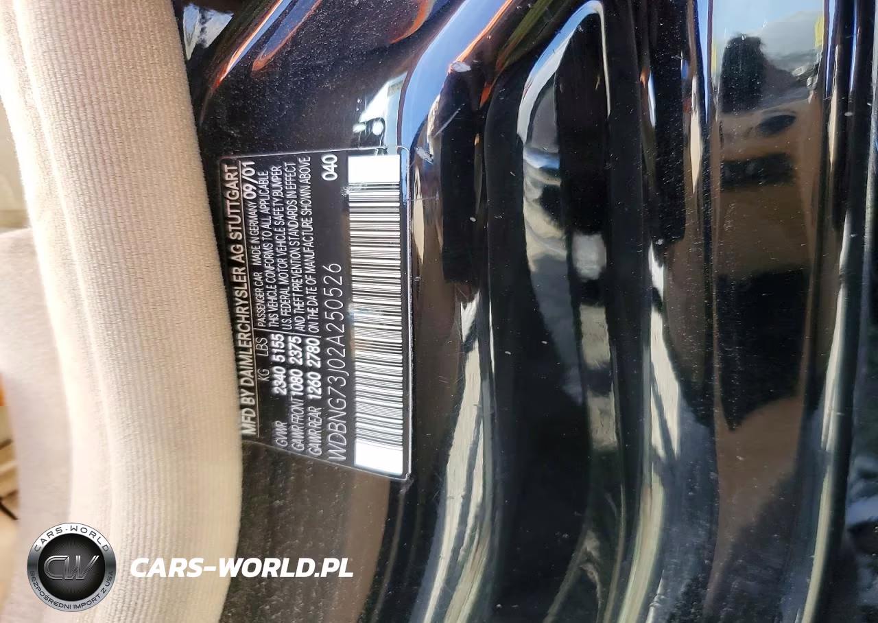 2002 Mercedes-Benz S 55 Amg VIN:WDBNG73J02A250526 - 12