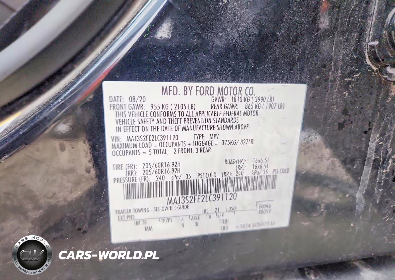 2020 Ford Ecosport S VIN:MAJ3S2FE2LC391120 - 13