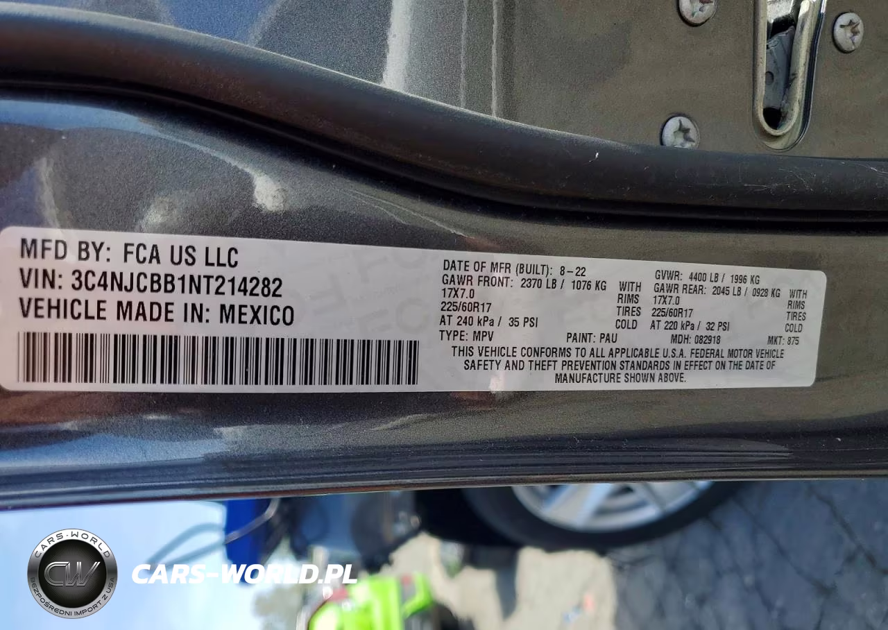 2022 Jeep Compass Latitude VIN:3C4NJCBB1NT214282 - 14