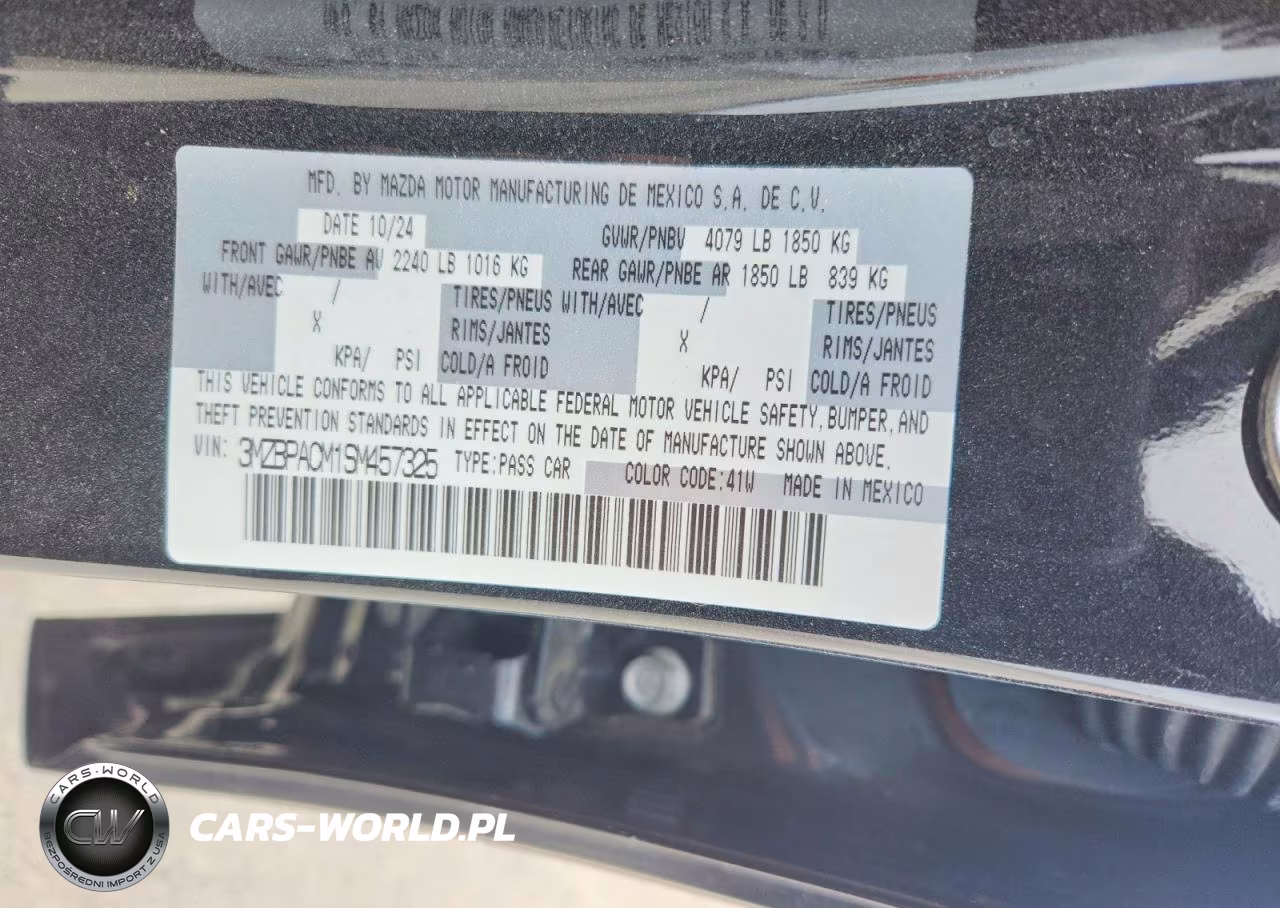 2025 Mazda 3 Preferred VIN:3MZBPACM1SM457325 - 12