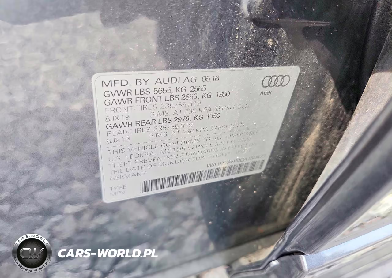 2016 Audi Q5 Premium Plus S-Line VIN:WA1D7AFP4GA150473 - 12