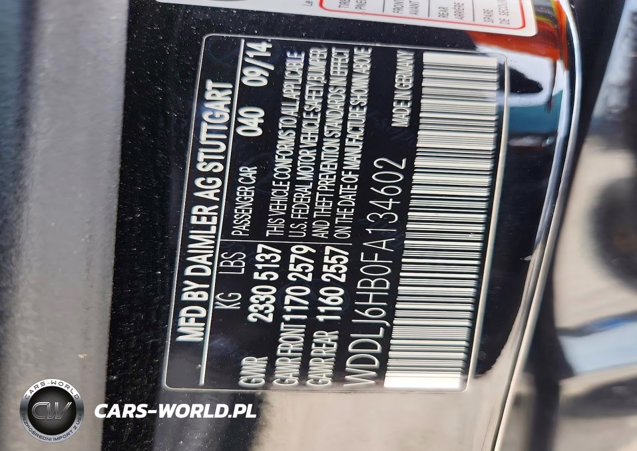 2015 Mercedes-Benz Cls 400 4Matic VIN:WDDLJ6HB0FA134602 - 12