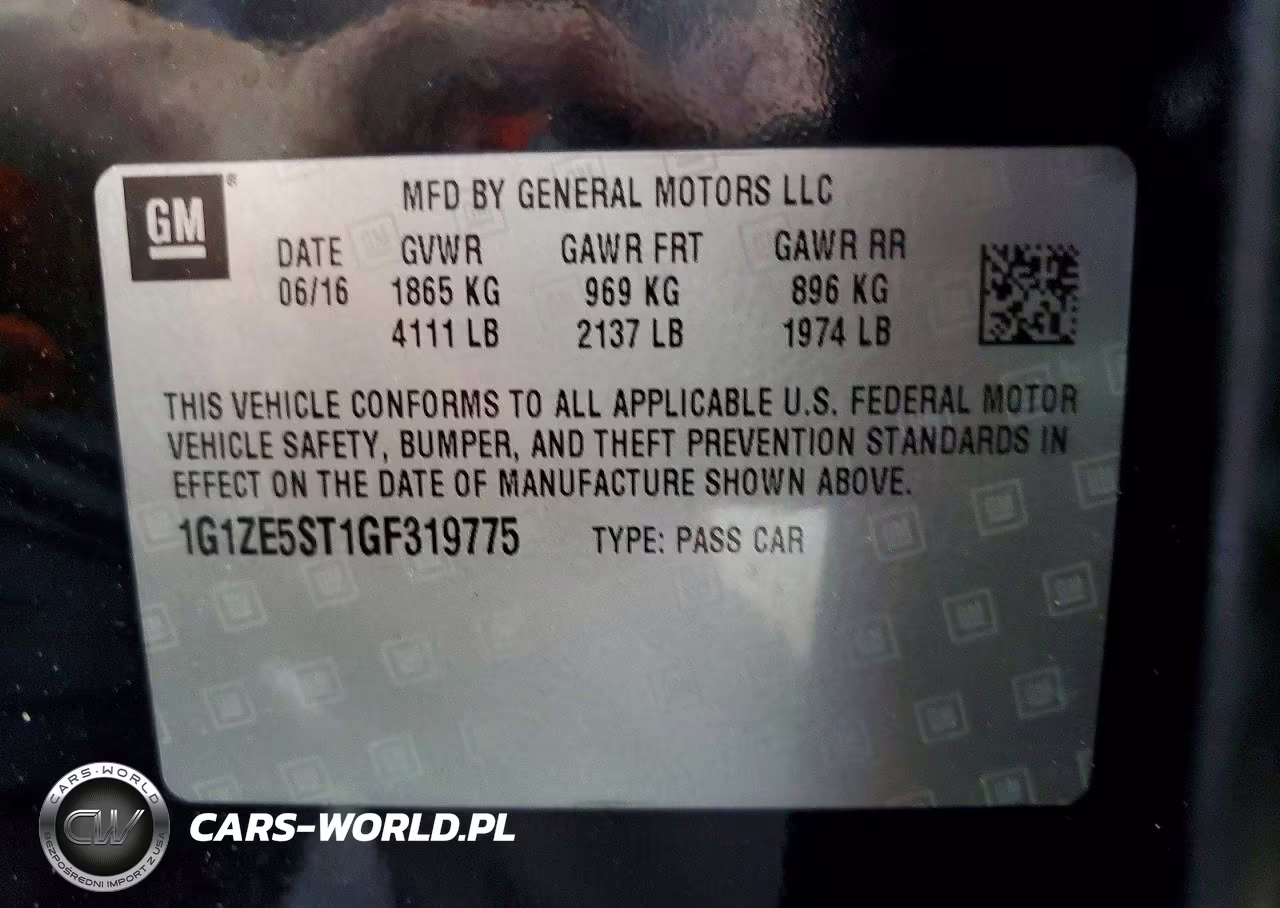 2016 Chevrolet Malibu Lt VIN:1G1ZE5ST1GF319775 - 12