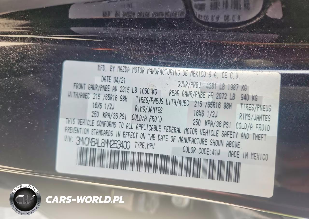 2021 Mazda Cx-30 VIN:3MVDMBAL8MM263400 - 13