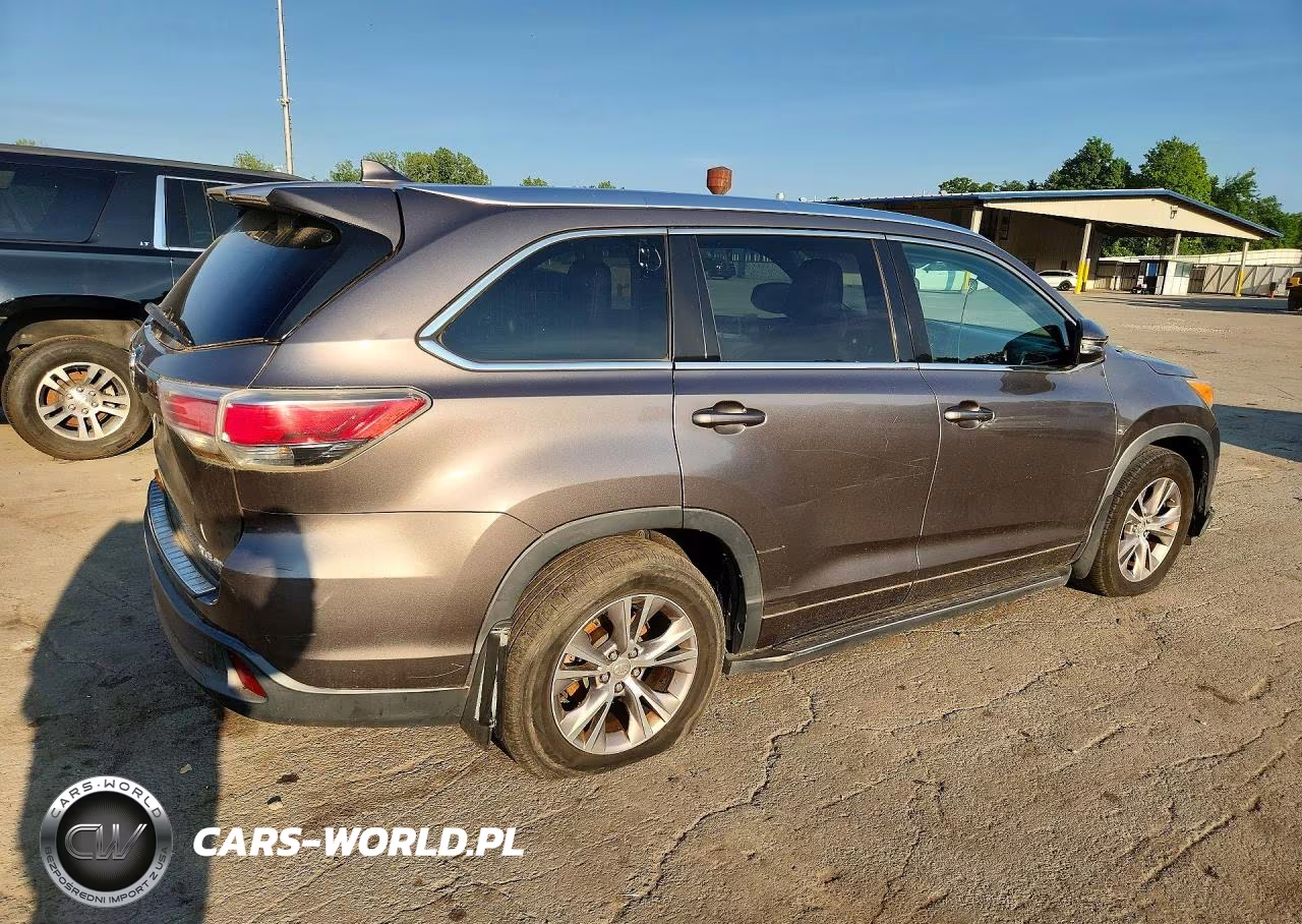 2014 Toyota Highlander Xle VIN:5TDJKRFH9ES018694 - 3