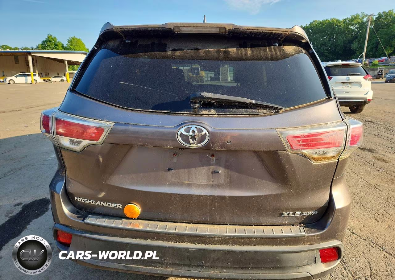 2014 Toyota Highlander Xle VIN:5TDJKRFH9ES018694 - 6