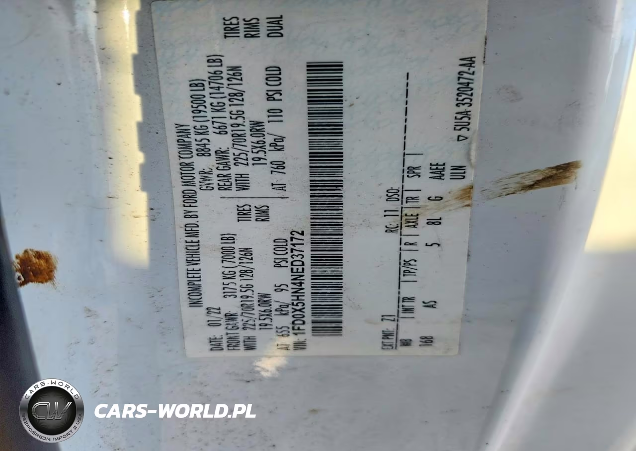 2022 Ford F550 Super Duty Dump Truck VIN:1FD0X5HN4NED37172 - 12