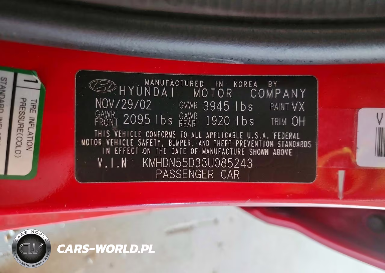 2003 Hyundai Elantra Gt VIN:KMHDN55D33U085243 - 12
