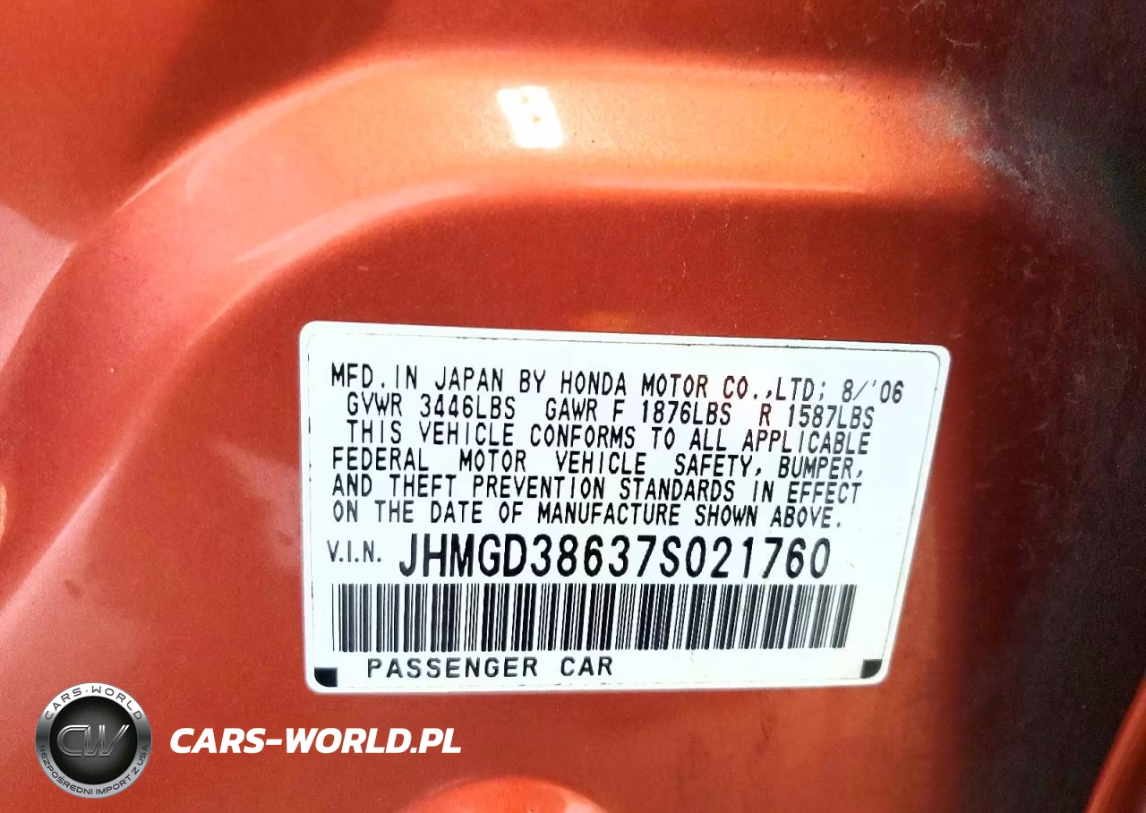 2007 Honda Fit S VIN:JHMGD38637S021760 - 13