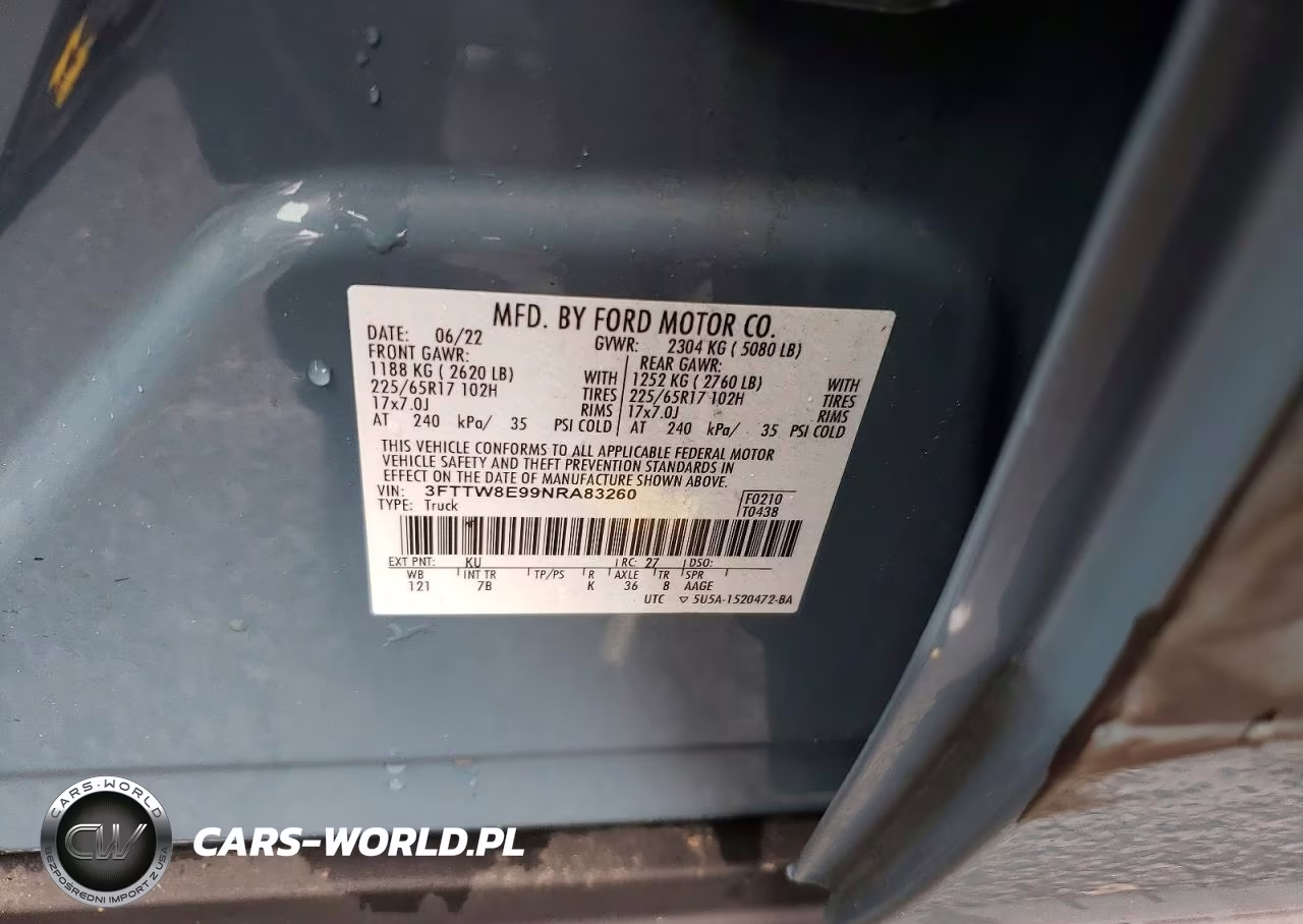 2022 Ford Maverick Xl VIN:3FTTW8E99NRA83260 - 13