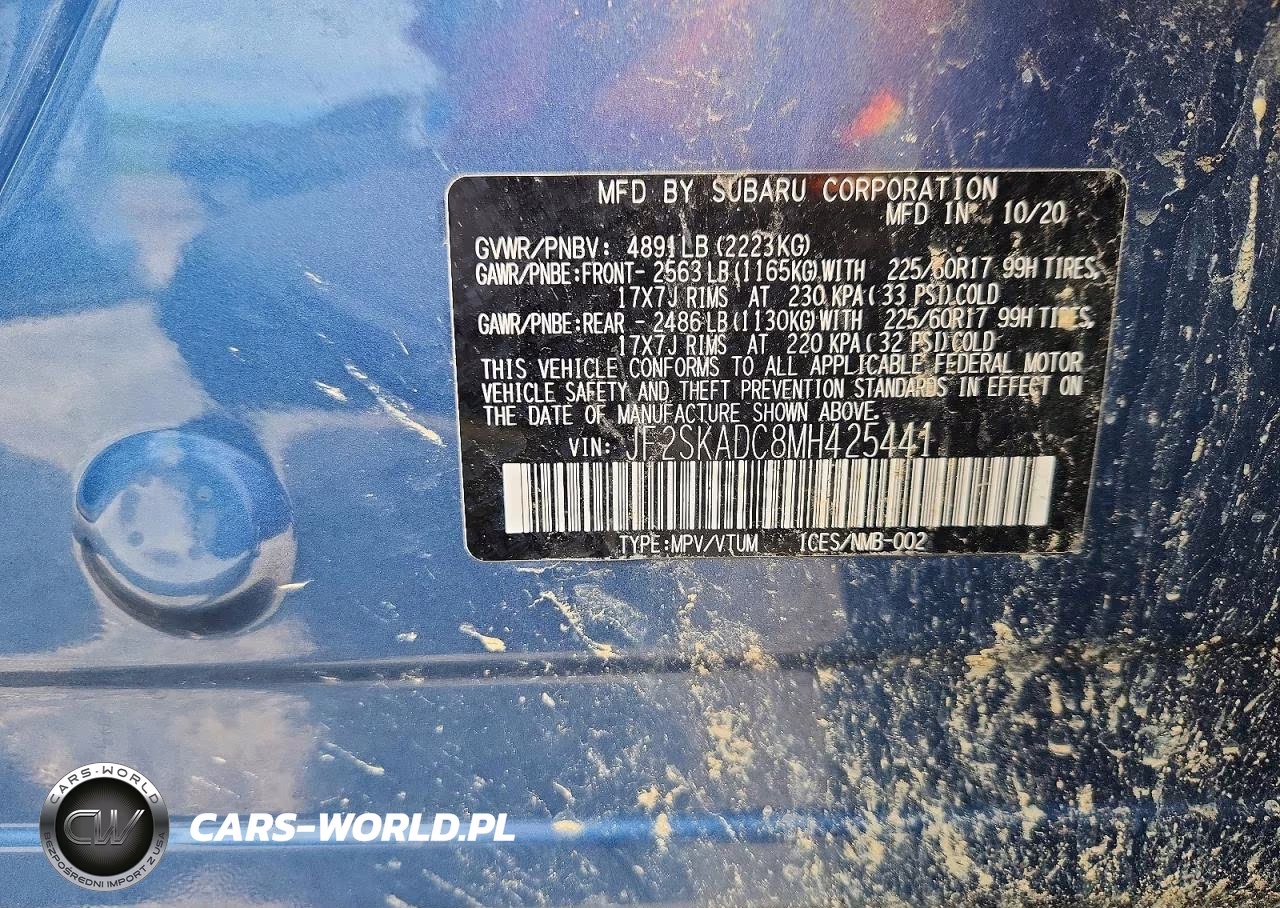 2021 Subaru Forester VIN:JF2SKADC8MH425441 - 12