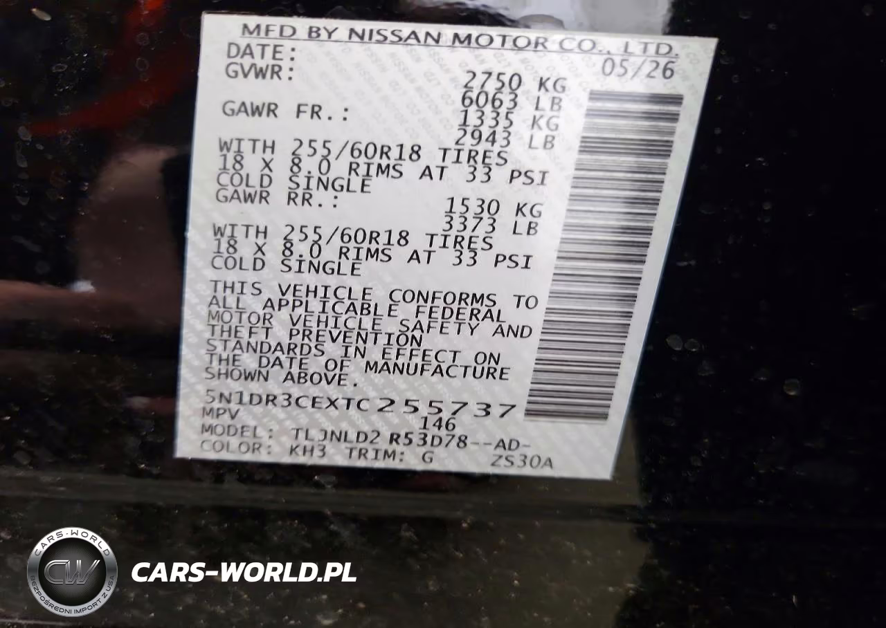 2026 Nissan Pathfinder Sl VIN:5N1DR3CEXTC255737 - 14