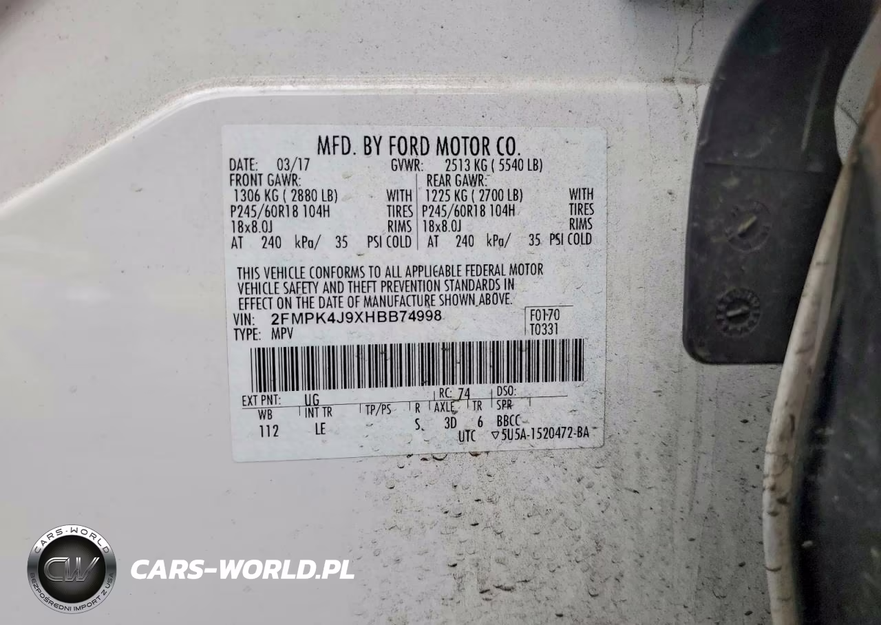 2017 Ford Edge Sel VIN:2FMPK4J9XHBB74998 - 13