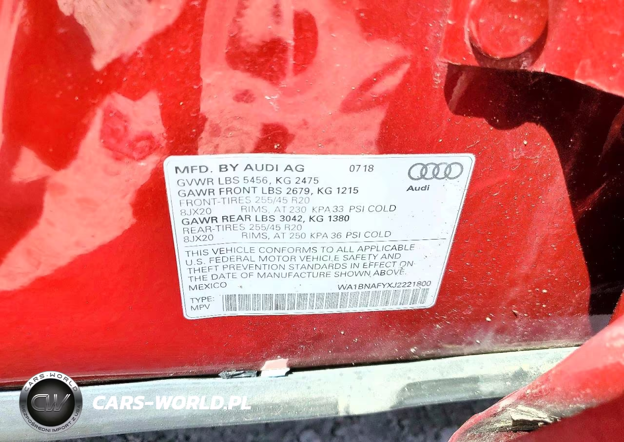 2018 Audi Q5 Premium Plus VIN:WA1BNAFYXJ2221800 - 13