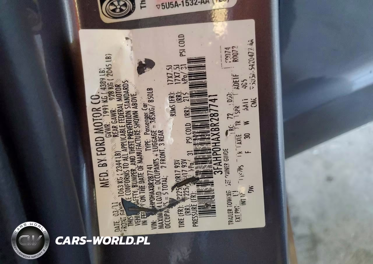 2011 Ford Fusion Se VIN:3FAHP0HAXBR287741 - 12