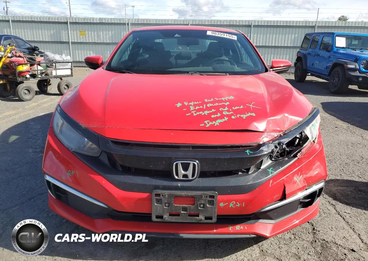 2019 Honda Civic Lx VIN:2HGFC4B67KH305893 - 5