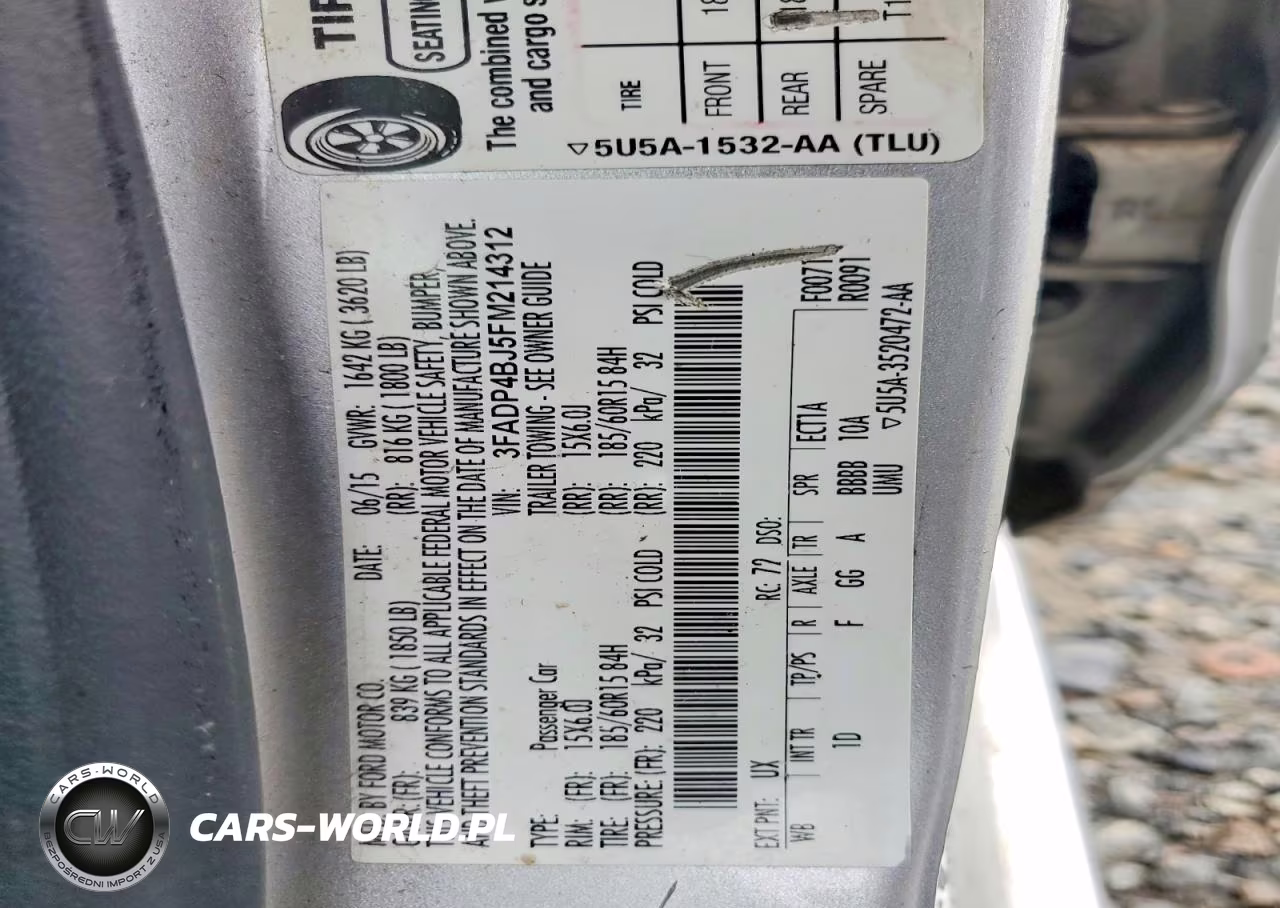 2015 Ford Fiesta Se VIN:3FADP4BJ5FM214312 - 12