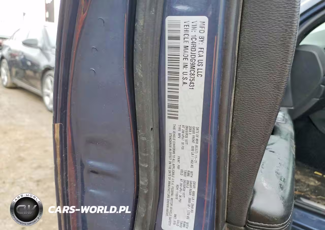 2021 Dodge Durango Gt VIN:1C4RDJDG9MC875431 - 13