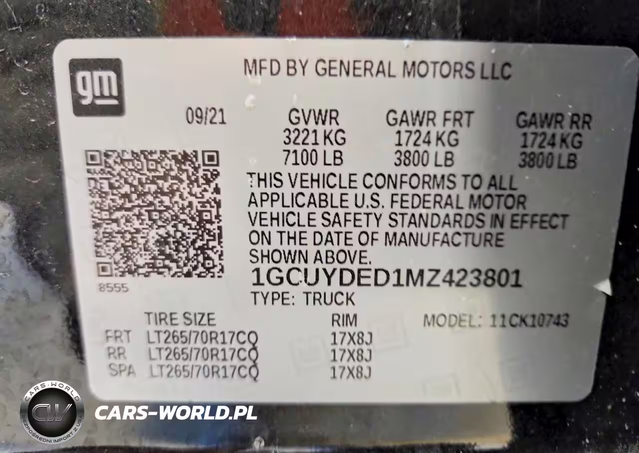 2021 Chevrolet Silverado K1500 Lt VIN:1GCUYDED1MZ423801 - 13