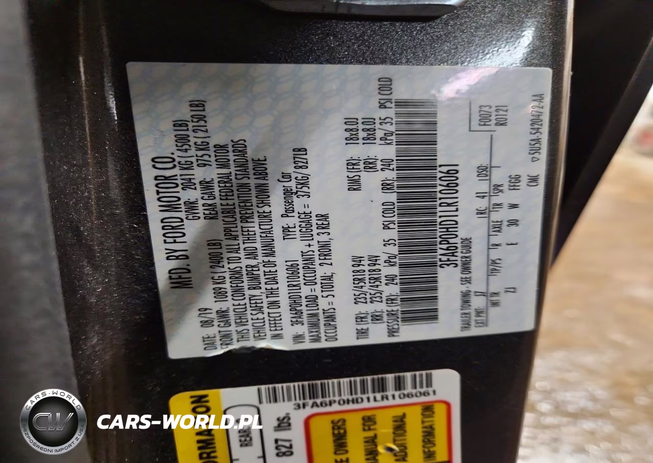 2020 Ford Fusion Se VIN:3FA6P0HD1LR106061 - 13