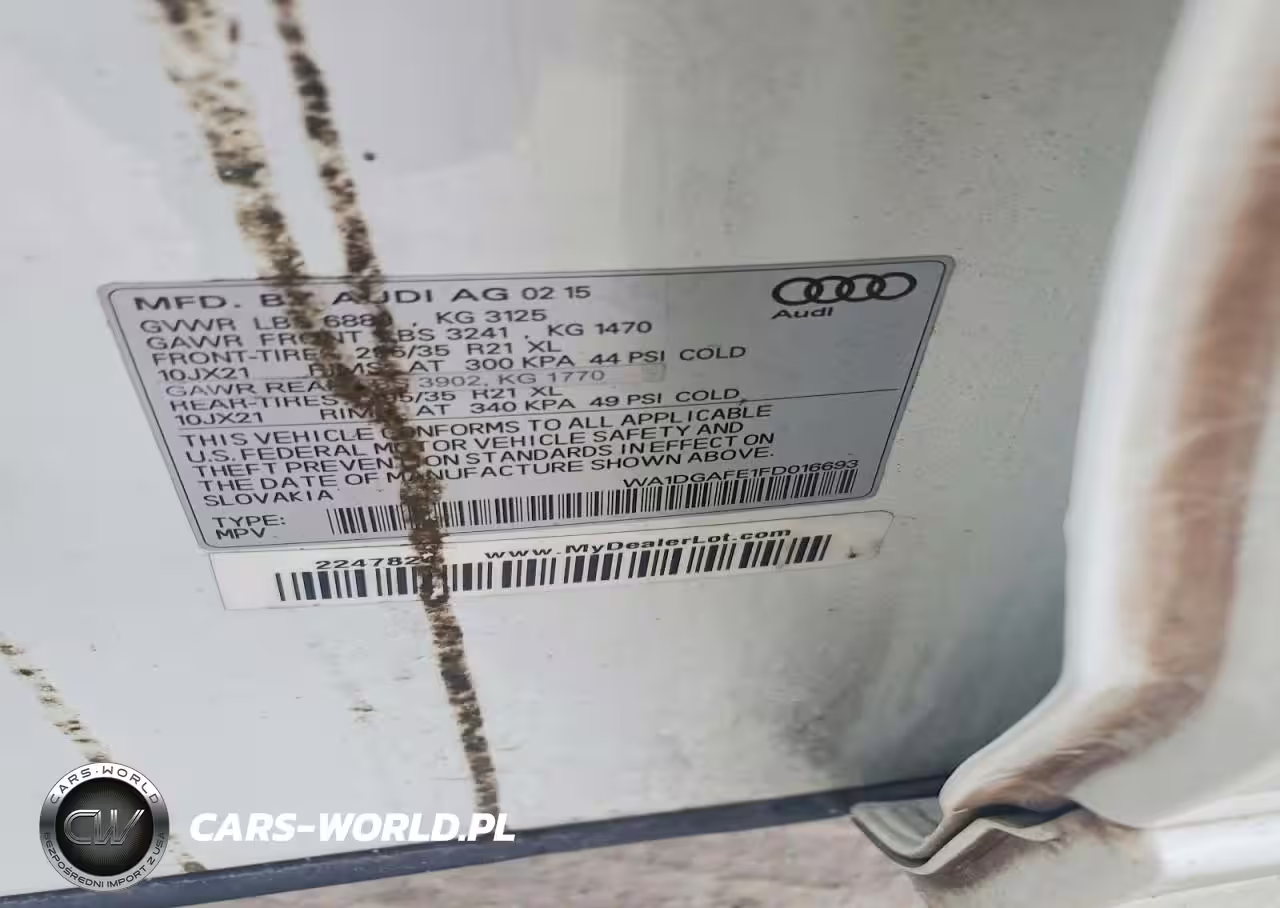 2015 Audi Q7 Prestige VIN:WA1DGAFE1FD016693 - 13