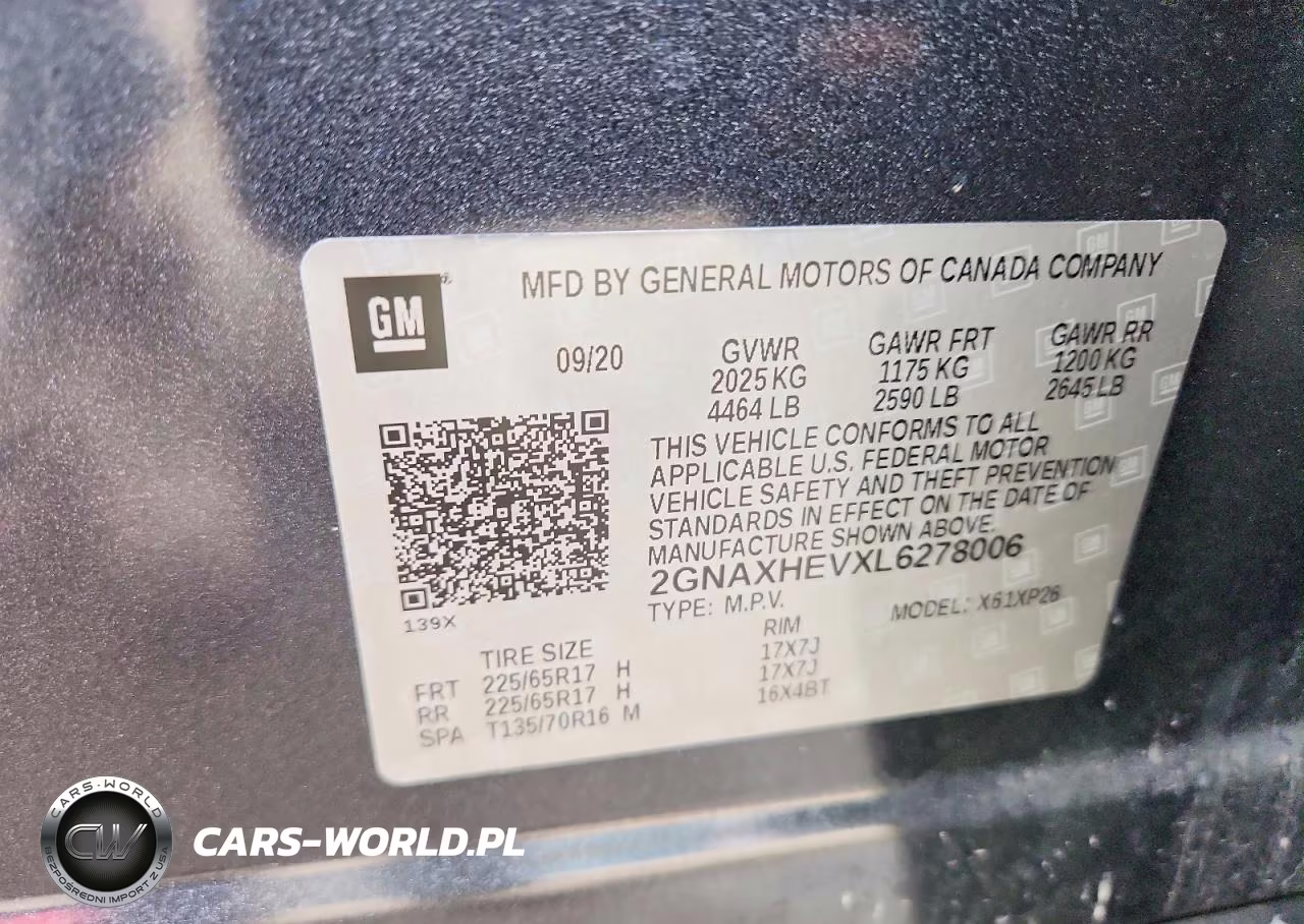 2020 Chevrolet Equinox Ls VIN:2GNAXHEVXL6278006 - 14