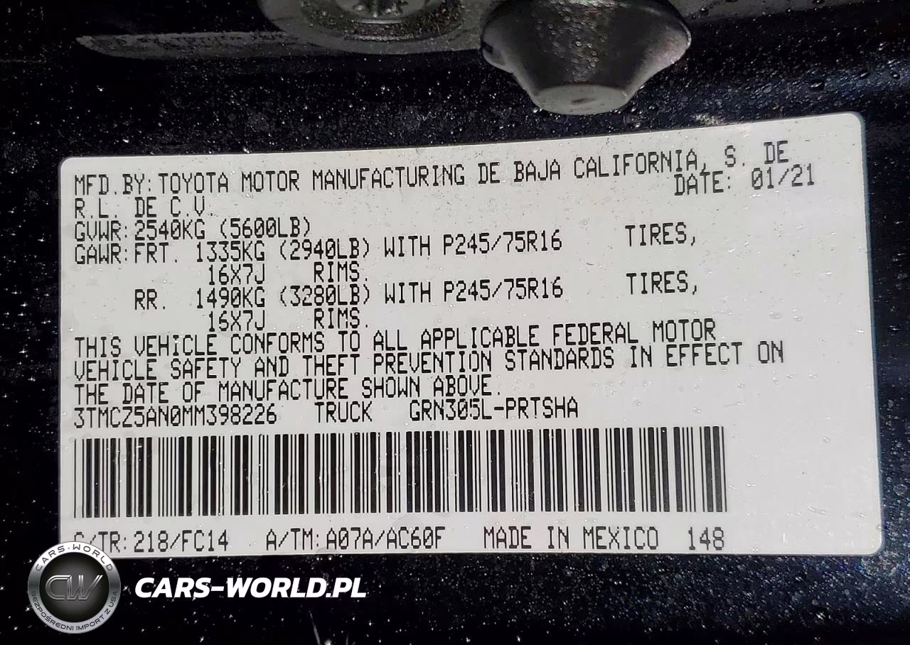 2021 Toyota Tacoma Sr5 V6 VIN:3TMCZ5AN0MM398226 - 13