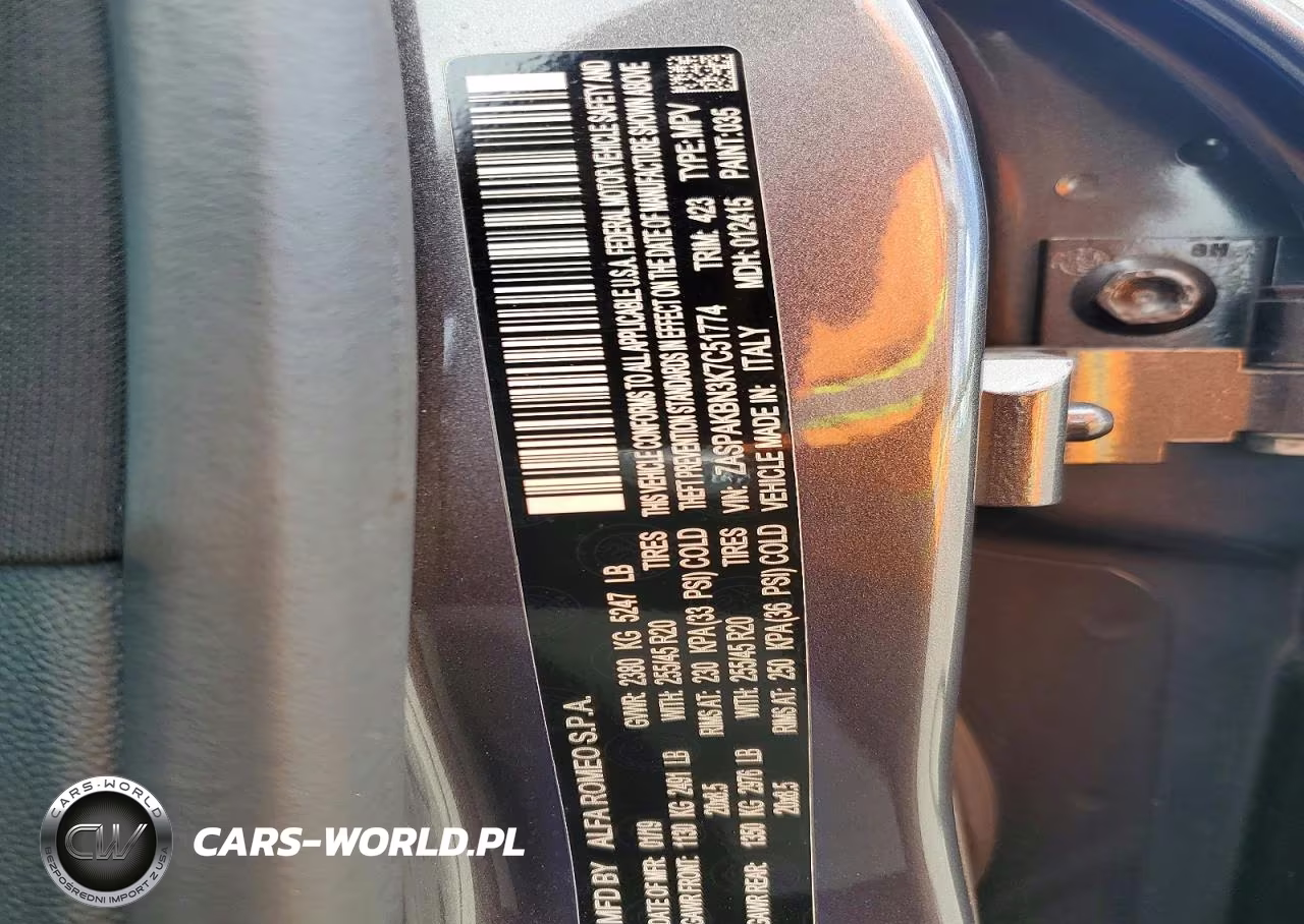 2019 Alfa Romeo Stelvio Ti VIN:ZASPAKBN3K7C51774 - 13